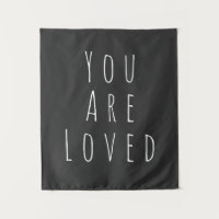Vous Êtes Aimés | Mots Inspirants Noir Blanc