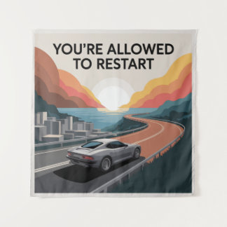 Tenture Vous êtes autorisé à redémarrer