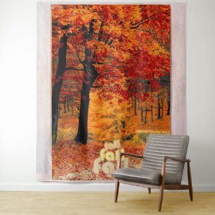 Tenture Vue de la forêt automne