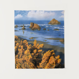 Tenture Vue de la plage de l'Oregon à Bandon