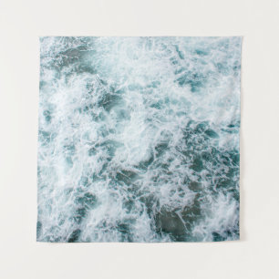 Tenture Vue du haut des vagues océaniques