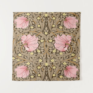 Tenture W Morris Pimpernel Motif en Pink & Sepia