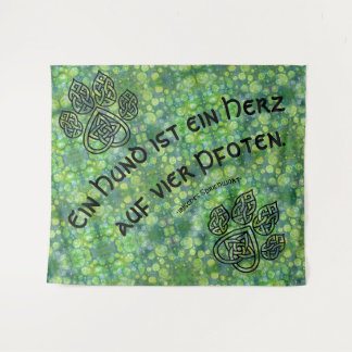 Tenture Wandbehang Celtic avec une maxime