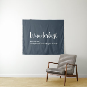 Tenture Wanderlust définition blanc gris bleu couleur