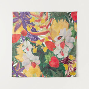 Tenture WAtercolor sans couture motif tropical avec exotiq