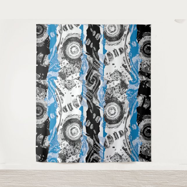 Tenture Wave Mechanism – Abstract Extra-Large Tapestry  (Devant)