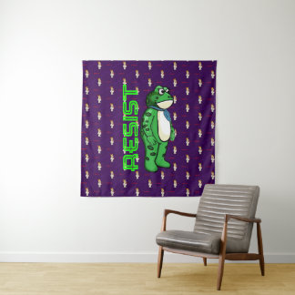 Tenture Weatherproof Personalized House Flag Resist frog
