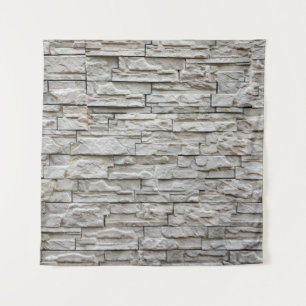 Tenture White brick wall pattern texture