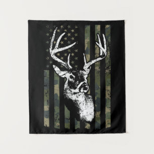 Tenture Whitetail Buck Deer Hunting USA Camouflage Amériqu