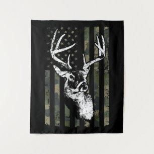 Tenture Whitetail Buck Deer Hunting USA Camouflage Amériqu