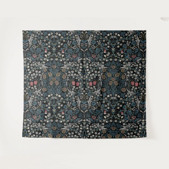 Tenture William Morris Blackthorn Floral Art Nouveau (Devant (Horizontal))