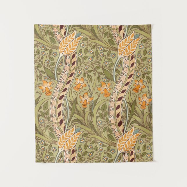Tenture William Morris Daffodil Garden Flower Classic Bota (Devant)
