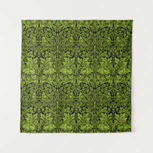 Tenture William Morris Frère Lapin Vert Sauge Noir