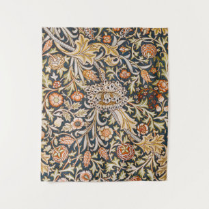 Tenture William Morris Vintage Trent Motif Floral Bleu