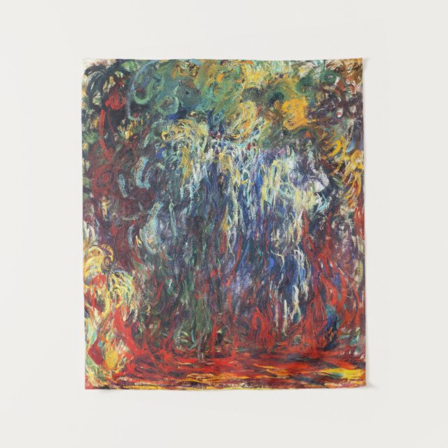 Tenture Willow pleuvoir à Giverny (par Claude Monet) (Devant)