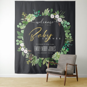 TENTURE WREATAGE FOLIAGE BABY SHOWER D'EAU COULEUR ACCUEIL
