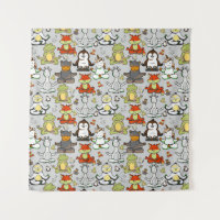 Yoga pose motif | Yoga sans couture motif 44