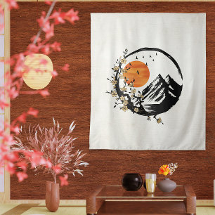 Tenture Zen Blossom : Sunrise Serenity