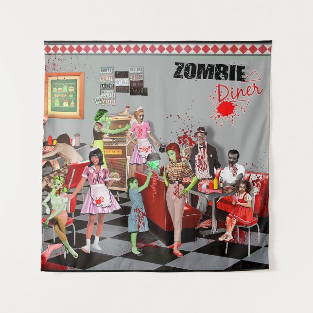 Tenture Zombie Diner (Devant)