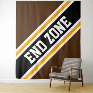 Tenture ZONE DE FIN Gras Athlétisme Brown Black Racing Str