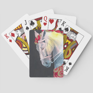 Tenue en cartes à jouer dorées