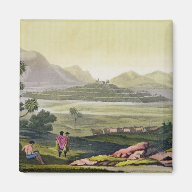 Teocalli, the Great Temple at Tenochtitlan, Mexico Magnet (Front)