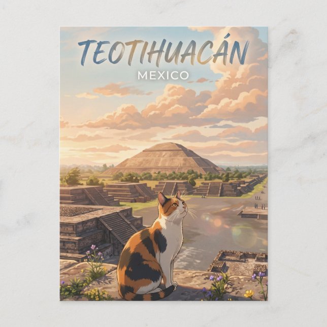 Teotihuacán Archaeological Zone Mexico Postcard (Front)