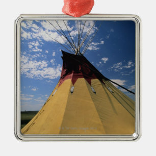 Tepee near Little Bighorn Battlefield Metal Ornament