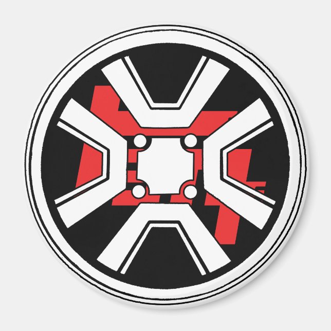 TEQ Iron Cross Wheel Magnet (Front)