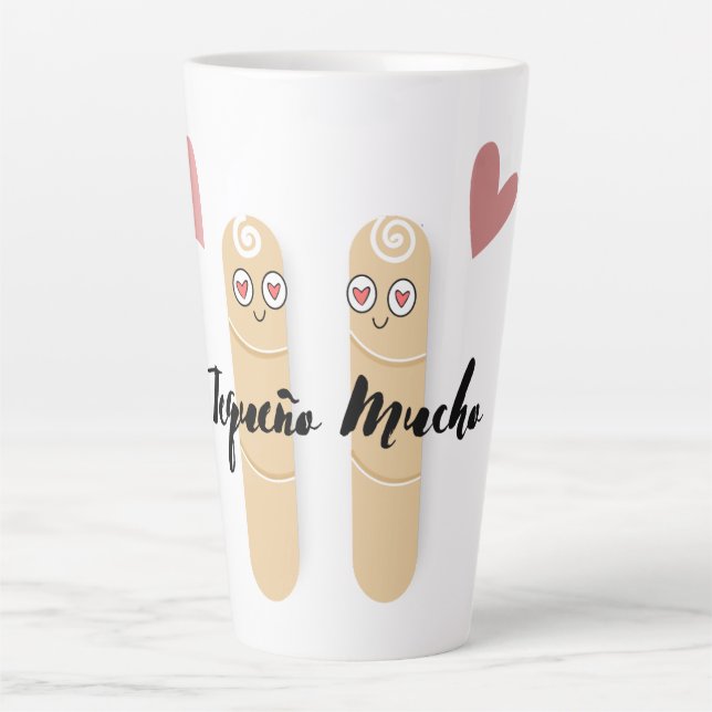 Tequeño Mucho Coffee Mug, Taza de cafe Latte Mug (Front)