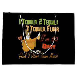 Tequila 60th Birthday Party Collection Large Gift Bag