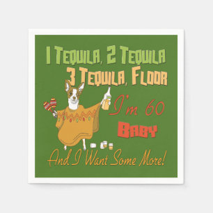 Tequila 60th Birthday Party Collection Napkin