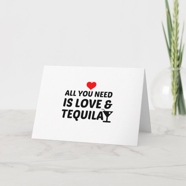 TEQUILA AND LOVE HOLIDAY CARD (Front)