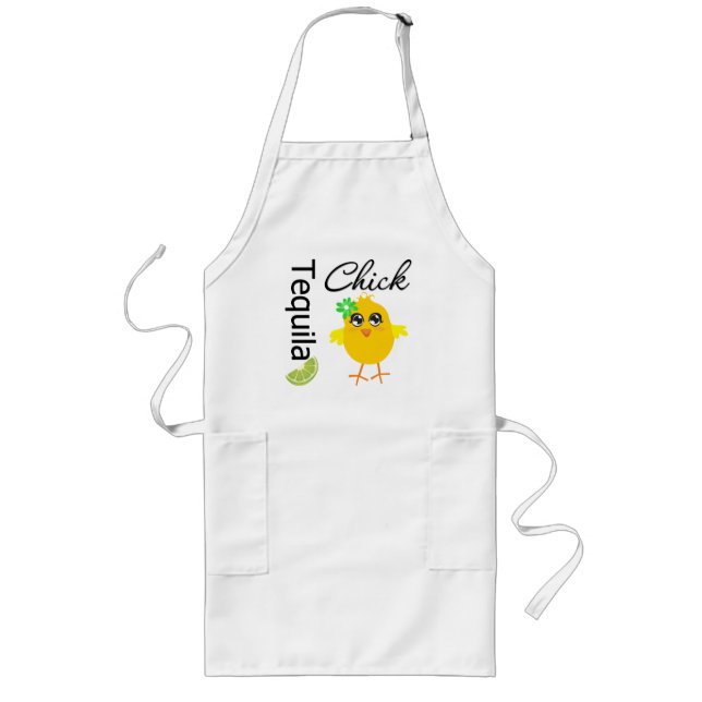 Tequila Chick Long Apron (Front)