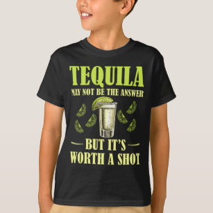 Tequila Drinking Funny Lemon Salt Drink T-Shirt