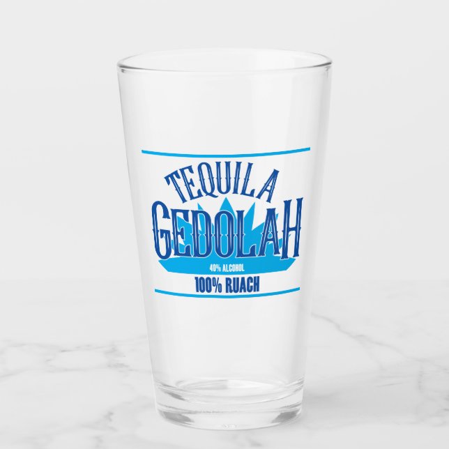 Tequila Gedolah Glass Cup (Front)