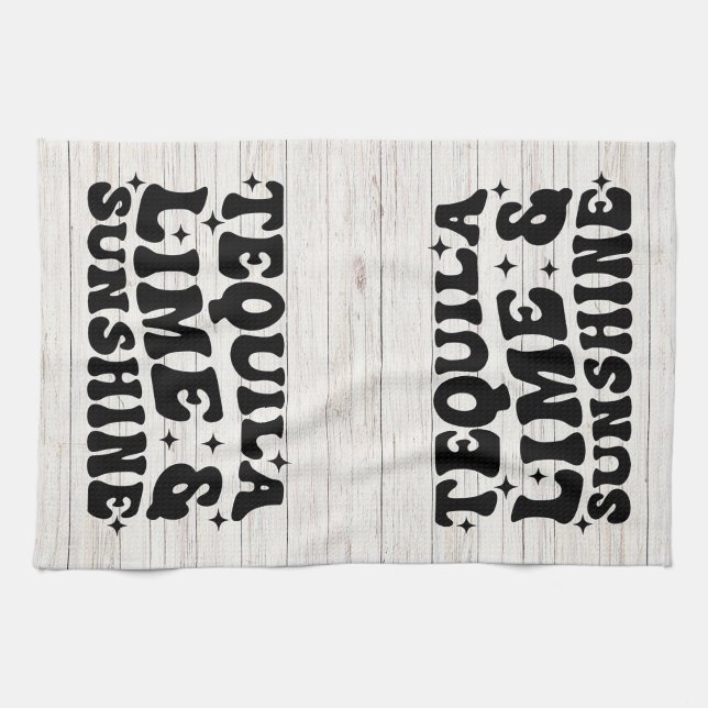 Tequila, Lime & Sunshine Kitchen Towel (Horizontal)
