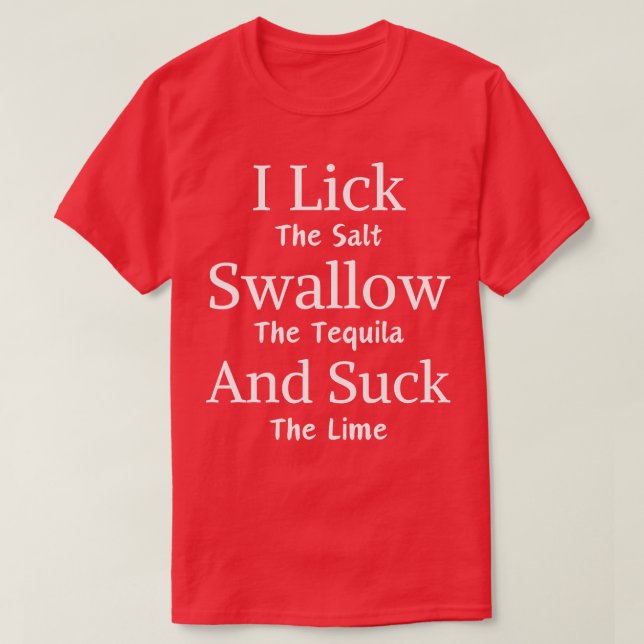 Tequila Lover T-Shirt (Design Front)