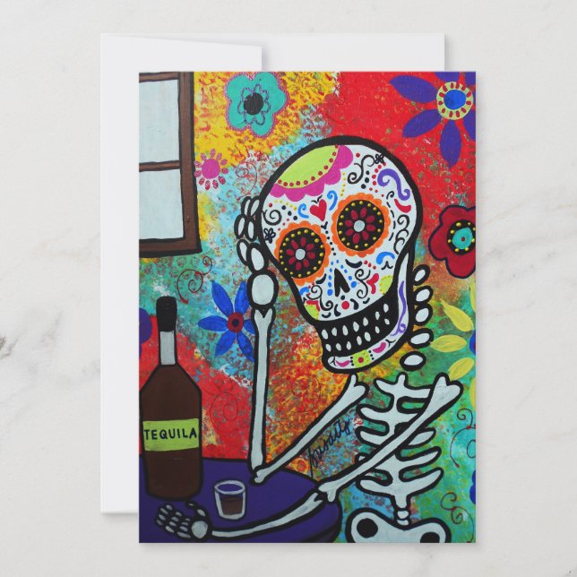 TEQUILA NIGHT DAY OF THE DEAD INVITATION (Front)