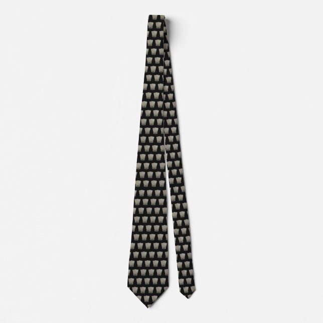 Tequila on Black Background Tie (Front)