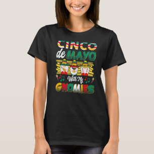 Tequila Shot Gnome Sombrero Cinco De Mayo Fiesta T-Shirt