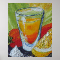 Tequila Shot & Red Chili Pepper Posters Art