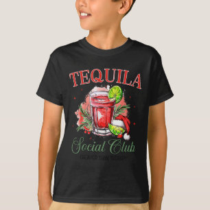 Tequila Social Club Tequila Tail Club Drinking Chr T-Shirt