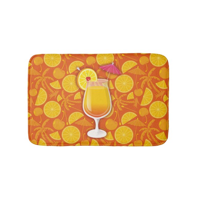 Tequila sunrise bath mat (Front)