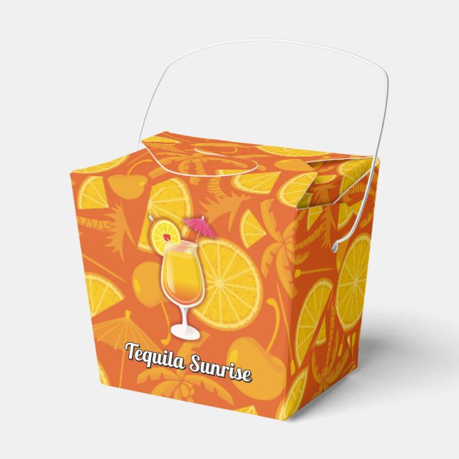 Tequila sunrise favor box (Front Side)