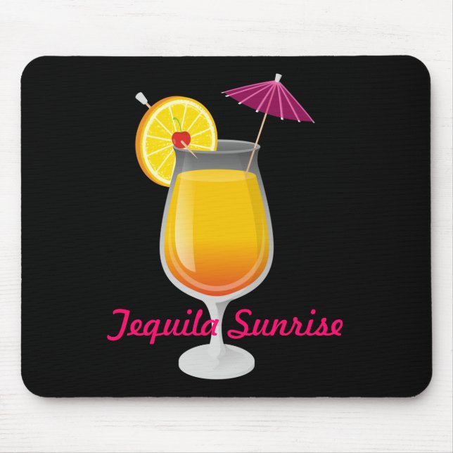Tequila Sunrise Mouse Pad (Front)
