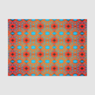 Tequila Sunrise Ombre Geometric Abstract Art  Tissue Paper