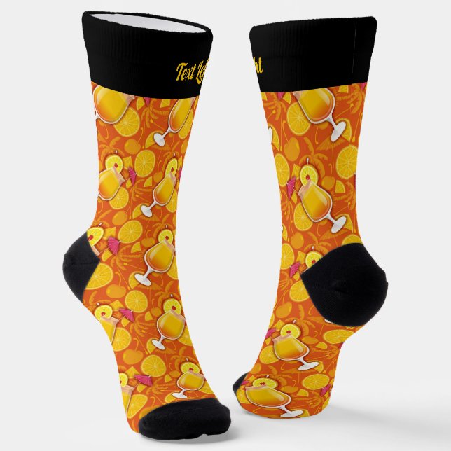 Tequila Sunrise Pattern Socks (Angled)