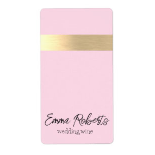 Tequila Sunrise Pink Gold Foil Rustic Faux
