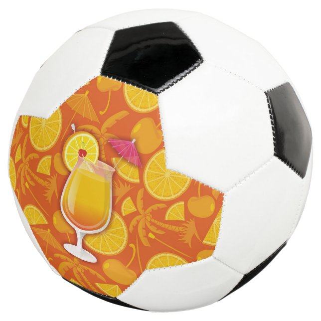 Tequila sunrise soccer ball (Three Quarter)
